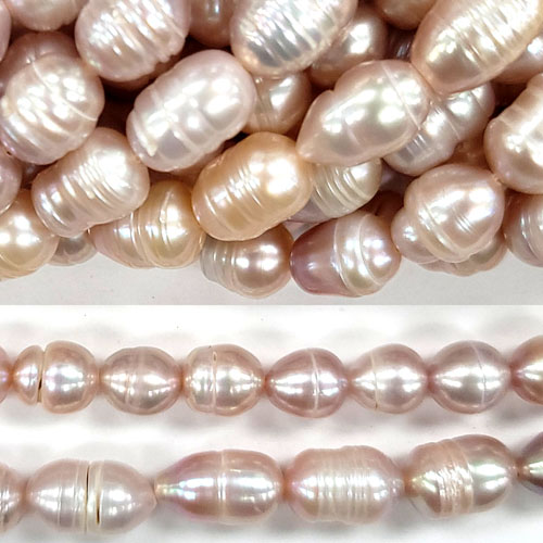 FRESHWATER PEARL RICE 7.5-9.5MM NATURAL LAVENDER